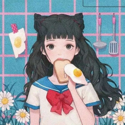  苏瓷温柔动漫女头清新唯美少女动漫个性