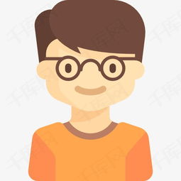  眼镜男头像素材图片免费下载高清卡通手绘png千库网图片编号3412578