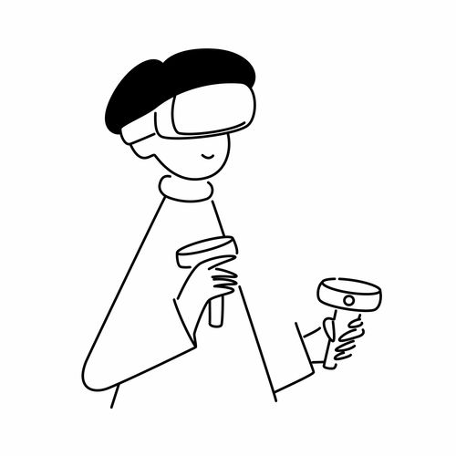  可爱小人潮流插画人物动作开心生气占位符图标贴纸免扣2d卡通插画手绘png免抠素材75插画简约线条小人