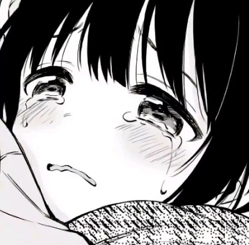  招桃花黑白动漫温柔女生头像超可爱270