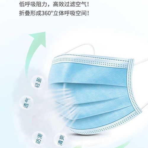  a口罩一次性3层民用级防护防尘工业粉尘女成人大人保暖