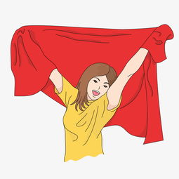  俄罗斯世界杯多彩卡通手绘美女球迷图片素材其他格式下载动漫人物大全
