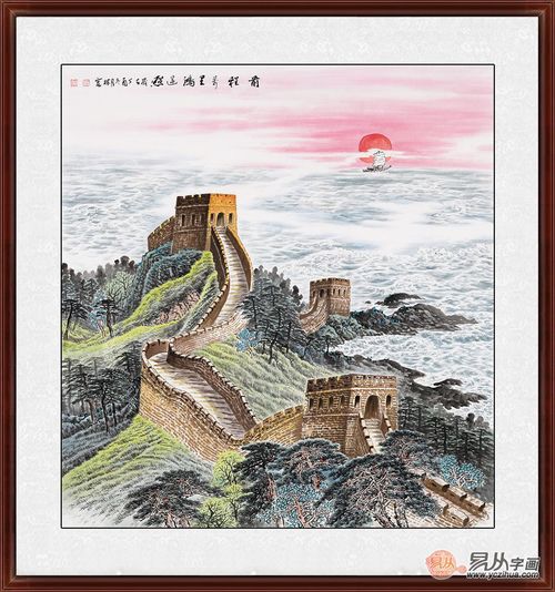 长城国画微信头像图片