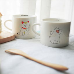  创意可爱猫猫系列陶瓷杯咖啡杯马克杯zakka堆糖,美好生活研究所