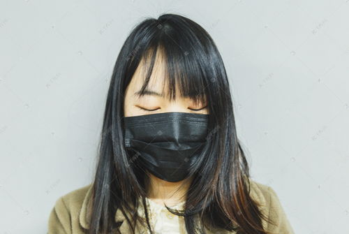  口罩女孩摄影图片高清摄影大图千库网