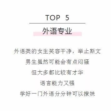  最盛产情侣的专业排行榜,第一名居然是
