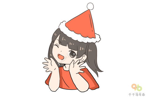  圣诞节小女孩微信头像高清图片