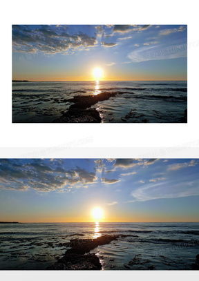  海边日出素材海边日出图片海边日出免费模板下载熊猫办公