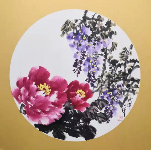  陈武伟国画牡丹作品欣赏