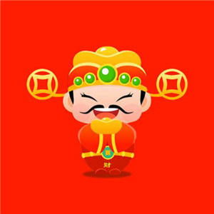  财神爷微信头像高清图片2020男人最招财的卡通微信头像