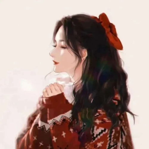 可爱头像女生红衣