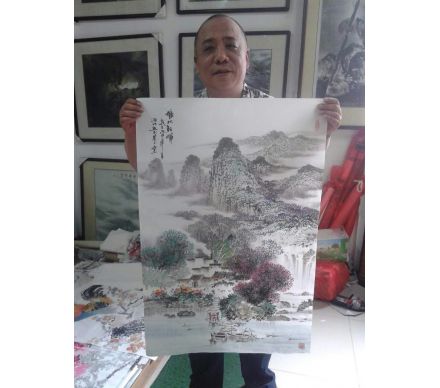  餐厅挂什么画好名家山水画装饰让您更有食欲