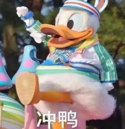 卡通冲鸭表情包图片