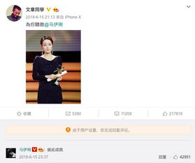  文章罕见发博秀恩爱,表白马伊琍,情侣头像太抢眼