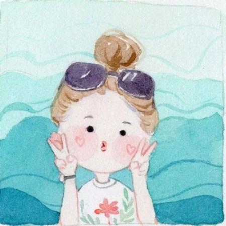 手绘小希头像小女孩