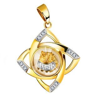  三八礼物梦克拉18k彩金时来运转钻石吊坠生肖虎金虎送纯银项链年货怎么样,好不好