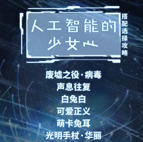  奇迹暖暖人工智能的少女心完美搭配攻略