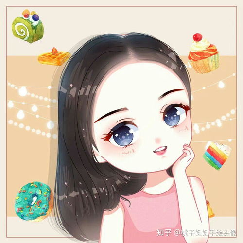  有哪些可爱的女生手绘头像