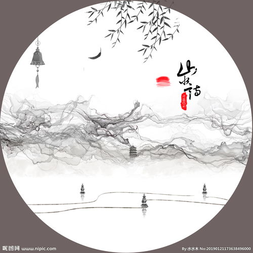 山水画头像微信头像毛边
