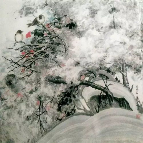  画画的人王风贤冰雪矾墨画与传统国画汇报展