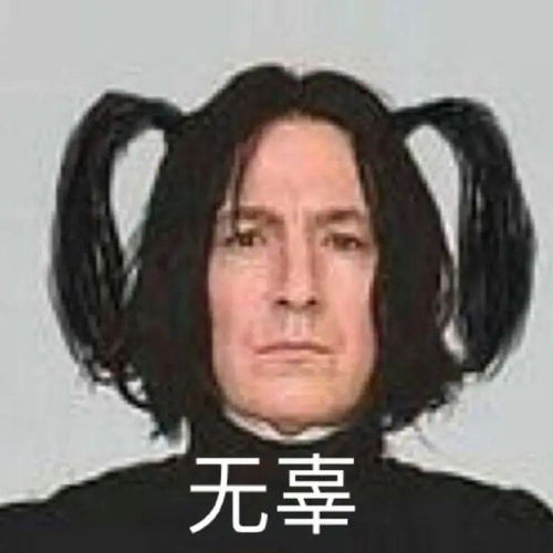  哈哈哈哈利波特表情包斯内普教授小可爱来啦