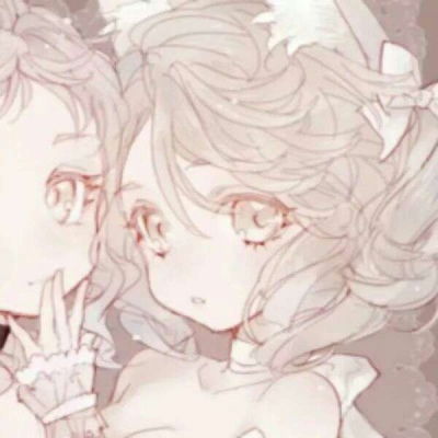  动漫女生闺蜜头像喜欢收藏