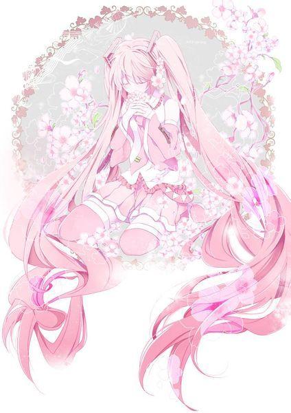  分享一些收集的樱初音图片