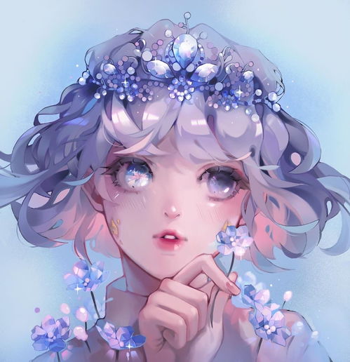 头像女生唯美可爱插画师