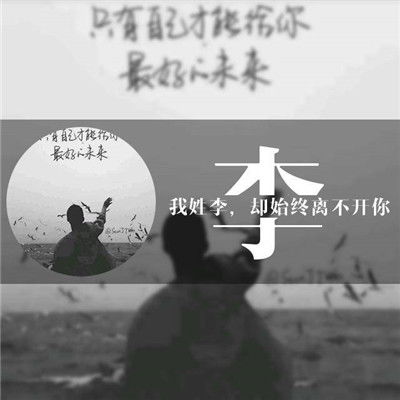  百家姓氏微信头像图片,画中画你的姓氏加一句情话的