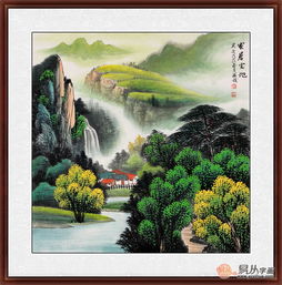 寓意好的山水画微信头像