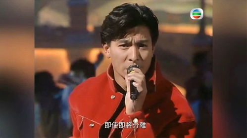  刘德华假装华仔身穿红色夹克用最经典的动作和表情演唱金曲