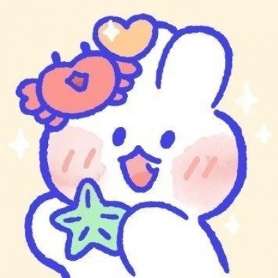 手绘小希头像兔子