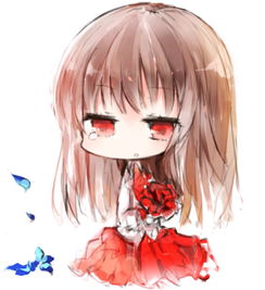  q版哭泣的少女玫瑰赤瞳