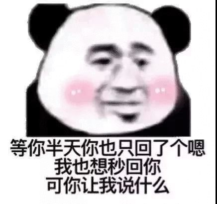  熊猫头表情包i你可别被我逮住了