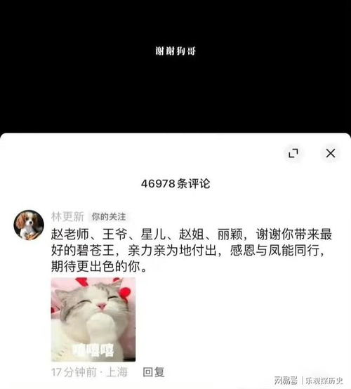  赵姐发文感谢狗哥塑造那么完美的上古神行止,林狗速速赶来评论