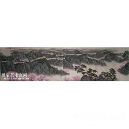  骆裕长城春色山水画骆裕作品类别国画山水作品淘宝名人字画书画服务中心书画销售中心书画拍卖中心名人字画字画交易字画销售字画拍卖字画买卖