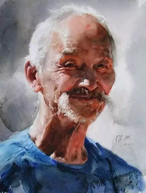  色彩通透,栩栩如生的水彩人物作品