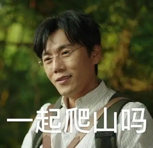  一起爬山吗隐秘的角落表情包爬山隐秘角落一起表情