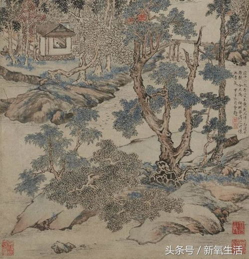 山水画头像微信头像纸质