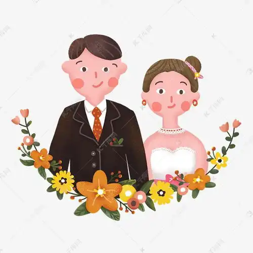  表情婚礼季幸福浪漫美满婚姻素材图片免费下载千库网表情