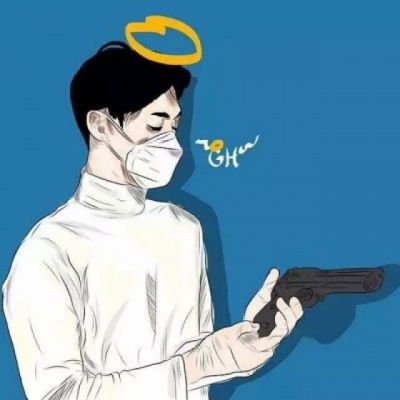  啊啦唯美男生动漫头像插画系