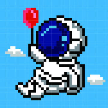  太空人插画
