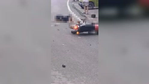  表情茂名一摩托车与一货车相撞3人不幸身亡现场惨烈827网罗天下表情