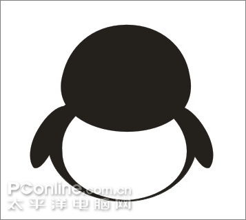  coreldraw教程绘制可爱的情侣qq企鹅