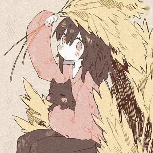  藏匿星空的温柔动漫女生头像