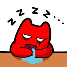 魔鬼猫表情睡觉