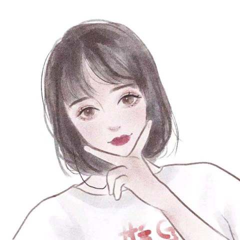  简约文艺手绘女生头像,好看到窒息,多人闺蜜也可以用哦