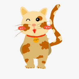  小猫手绘动物卡通插画图片素材其他格式下载动漫人物大全