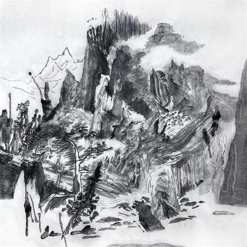  路永仁山水画写生作品鉴赏
