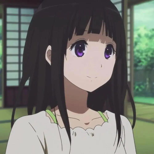 美女卡通头像冰菓
